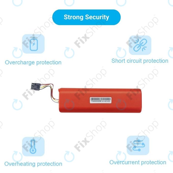 Xiaomi Roborock S-series, T-series, Q-series - Akku Batterie XJT-2P4S-6000 Li-Ion 14.4V 6000mAh
