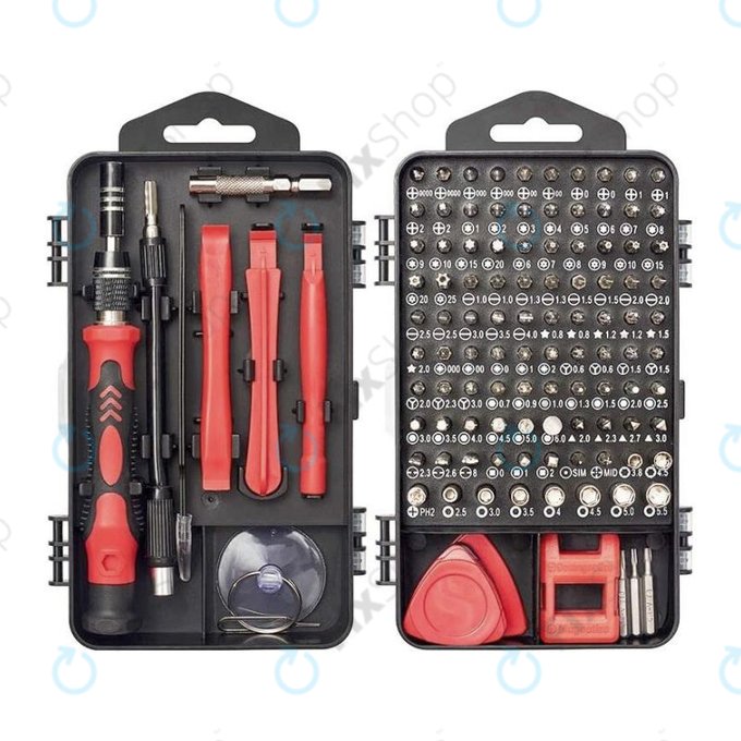 Kingsdun - Professionelles Schraubendreher-Set für iPhone 117in1 (Rote Ausgabe)