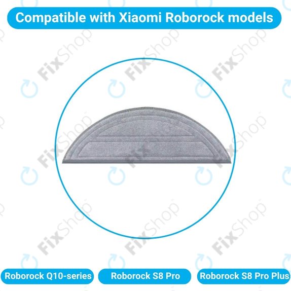Wischtuch, 2 Stk. für Xiaomi Roborock Q10-series, S8 Pro, S8 Pro Plus