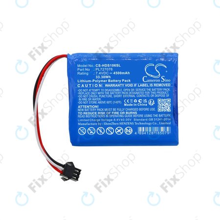Akku batterie für Hantek DSO-1062B, DSO-1202B, DSO-1202S, 4500mAh, Li-Pol, 7.4V, PL727076, HQ