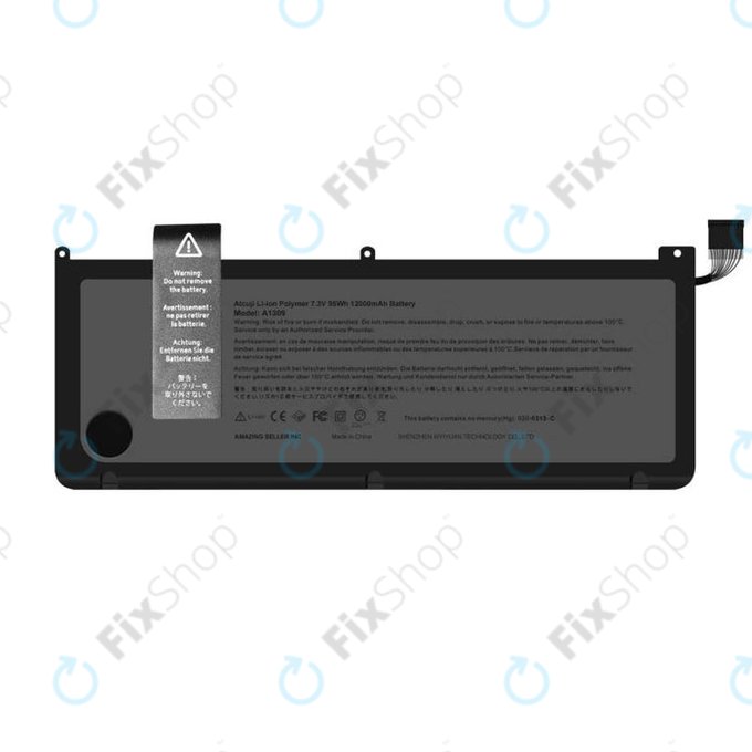 Apple MacBook Pro 17" A1297 (Early 2009 - Mid 2010) - Akku Batterie A1309 12840mAh