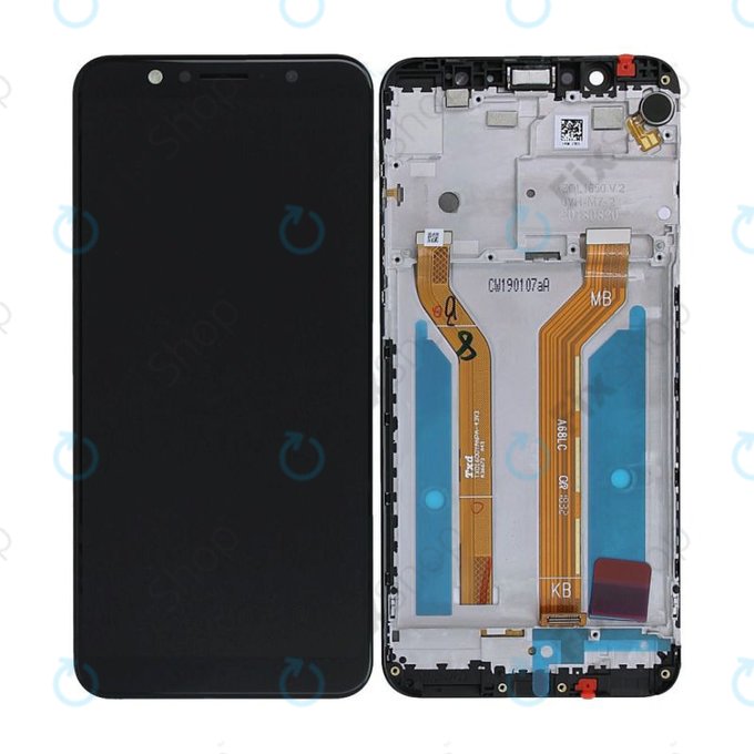 Asus Zenfone Max Pro ZB602KL (X00TD) - LCD Display + Touchscreen Front Glas + Rahmen - 90AX00T1-R20010 Genuine Service Pack