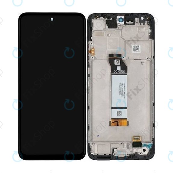 Xiaomi Redmi Note 10 5G - LCD Display + Touchscreen Front Glas + Rahmen (Graphit Grey) - 5600020K1900 Genuine Service Pack