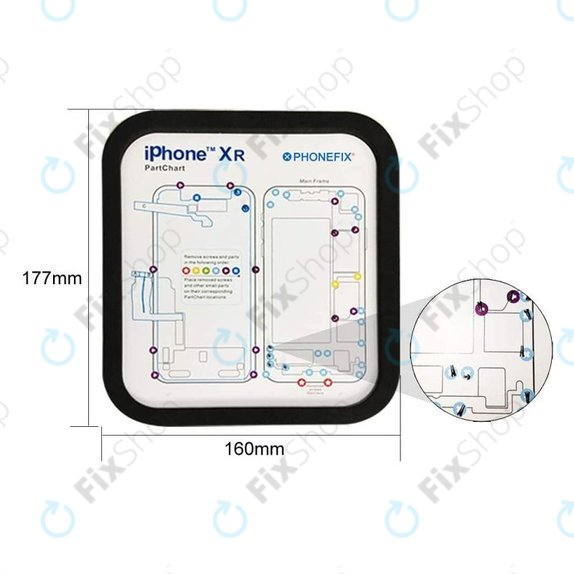 Magnetische Schraubmatte für iPhone 6 - 11 Pro Max