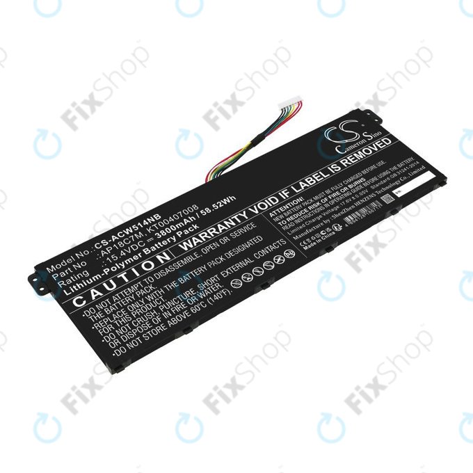 Akku batterie für Acer ConceptD 3, Spin 5, Swift 3, 5, X, Travelmate Spin P4, 3800mAh, Li-Pol, 15.4V, AP18C7M, HQ