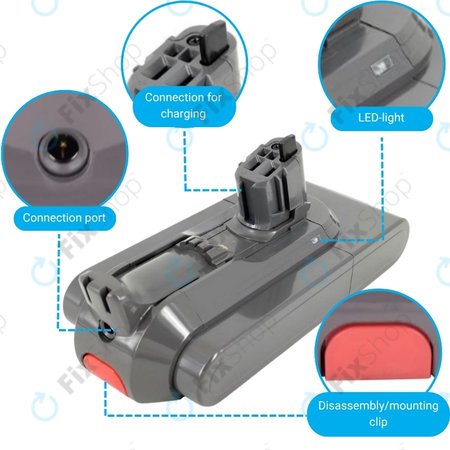 Dyson V11, V15, V15s, Outsize - Akku Batterie SV15, SV18, 970938-01 Li-Ion 25.2V 3600mAh