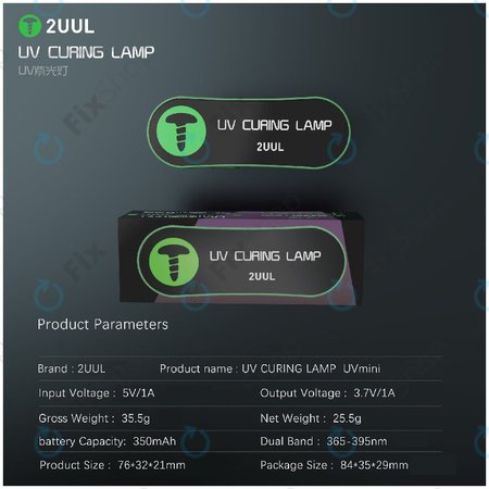 Mini UV-Aushärtungslampe, 2UUL SC08
