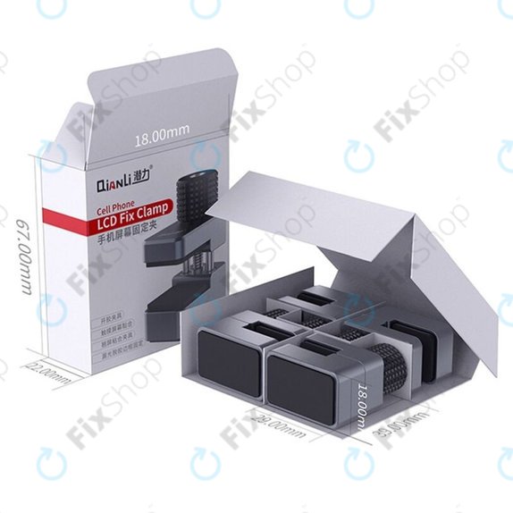 QianLi iClamp - Aluminiumklemme mit Gummifüllung - Bereich 11mm (4Stk.)
