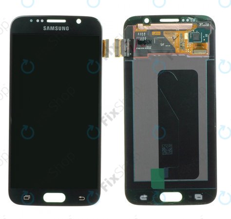 Samsung Galaxy S6 G920F - LCD Display + Touchscreen Front Glas (Black Sapphire) - GH97-17260A Genuine Service Pack