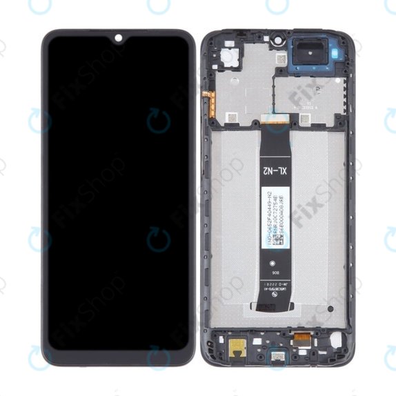 Xiaomi Redmi A2 - LCD Display + Touchscreen Front Glas + Rahmen (Onyx Black) TFT