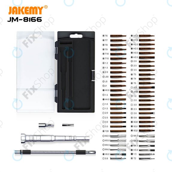 Jakemy JM-8166 - Multifunktions-Schraubendreher-Werkzeugsatz 61in1