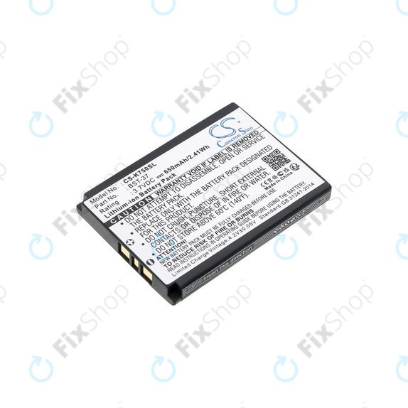 Akku batterie für Sony Ericsson, 650mAh, Li-Ion, 3.7V, BST-37, HQ