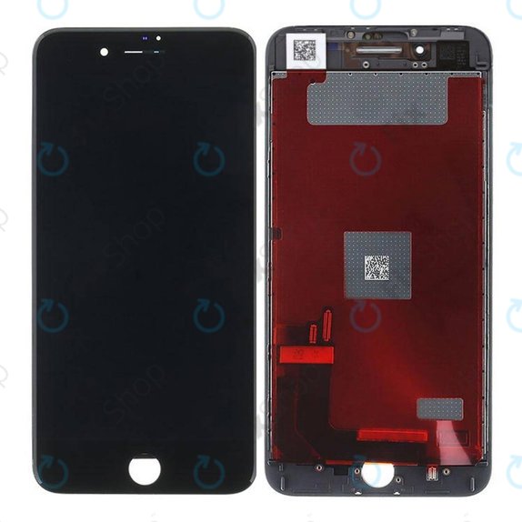 Display für iPhone 8 Plus, Black, Touchscreen-Glas mit Rahmen