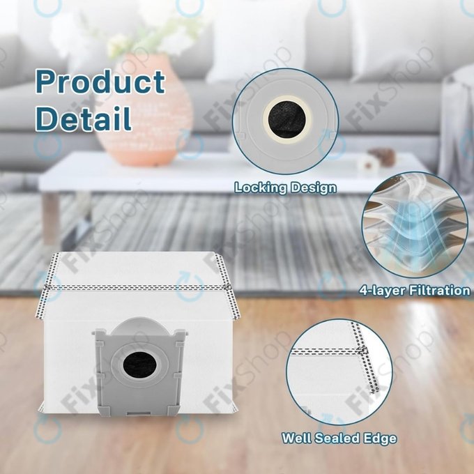 Ecovacs Deebot T30c, T50-series, T80-series, X8-series, X9 Pro-series - Abfallbeutel