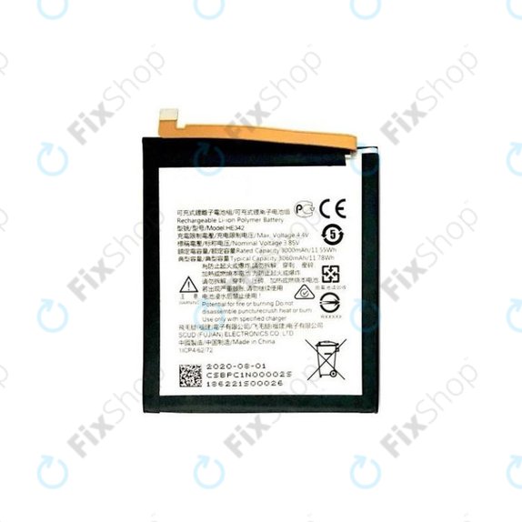 Nokia 7.1, 5.1 Plus, 6.1 Plus (Nokia X6) - Akku Batterie HE342 3000mAh