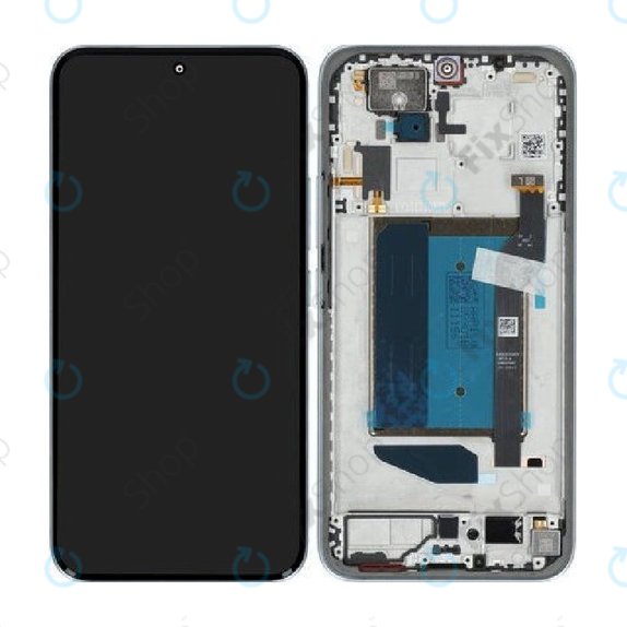 Display für Xiaomi Redmi Note 15 Pro+ 5G, Glacier Blue, Touchscreen-Glas mit Rahmen, 5600240P16U00, Genuine Service Pack