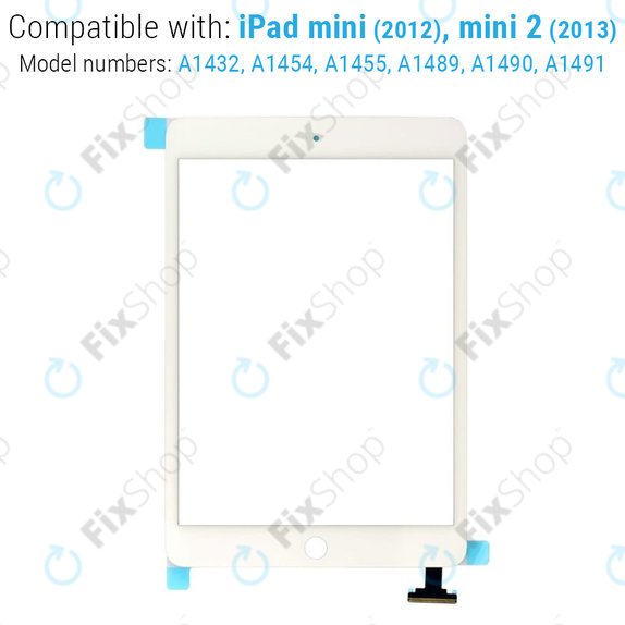 Touchscreen-Glas mit IC-Anschluss für iPad Mini, Mini 2, White
