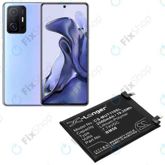 Xiaomi 11T Pro - Akku Batterie BM58 2500mAh HQ