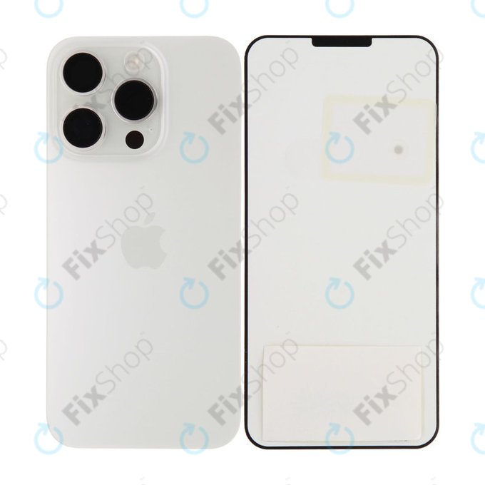 Backcover Glas für iPhone 15 Pro | White Titanium | 661-35701 | Genuine Apple
