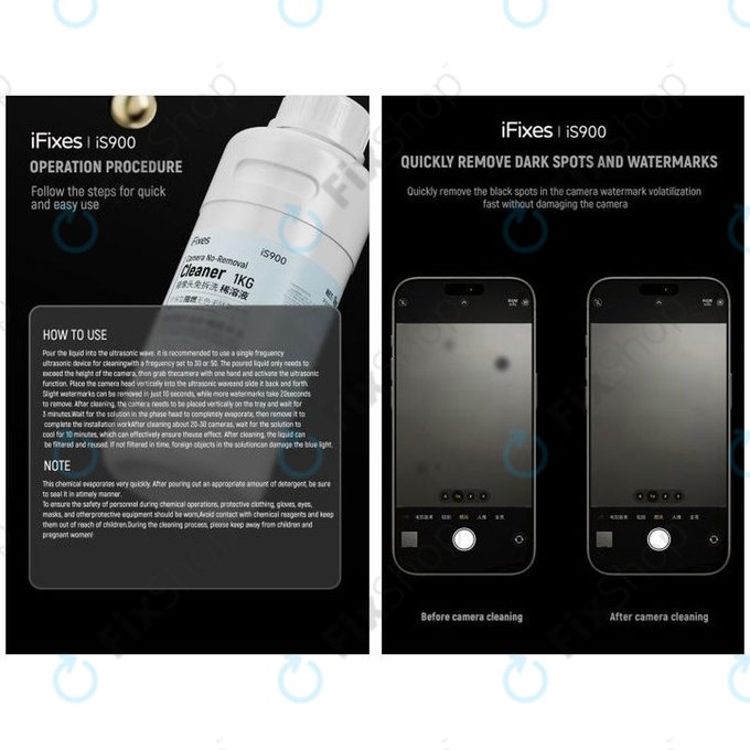 iFixes iS900 - Kameralinsenreiniger - 1000ml