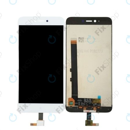 Xiaomi Redmi Note 5A 32GB, 64GB - LCD Display + Touchscreen Front Glas (White) TFT
