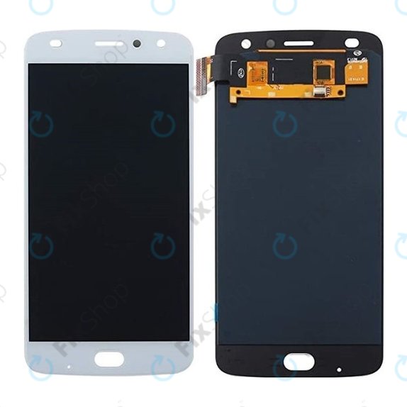 Motorola Moto Z2 Play XT1710-09 - LCD Display + Touchscreen Front Glas (White) TFT