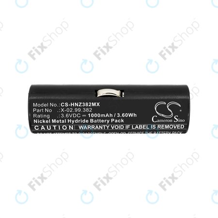 Akku batterie für Heine Ophthalmoscope Beta 200, 1000mAh, Ni-MH, 3.6V, X-02.99.382, HQ