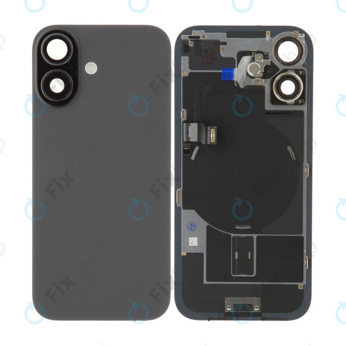 Glas der Rückabdeckung für iPhone 17, Black, Pulled A