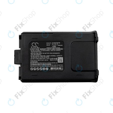 Batterie für Baofeng UV-5R, Baofeng BF-F8, 1200mAh, Li-Ion, 7.4V, BL-5, HQ