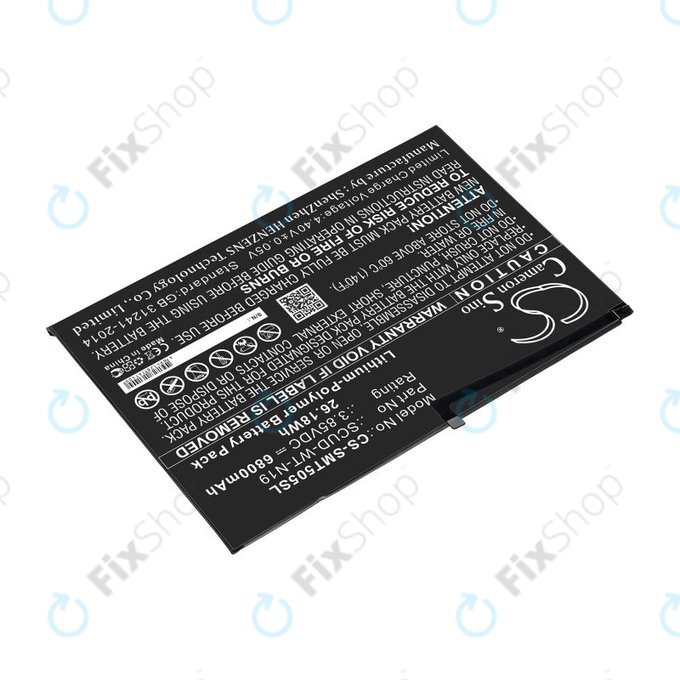 Akku batterie für Samsung Galaxy Tab A7, 6800mAh, Li-Pol, 3.85V, SCUD-WT-N19, HQ