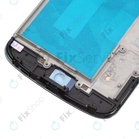 LG Nexus 4 E960 - LCD Display + Touchscreen Front Glas + Rahmen (Black) TFT