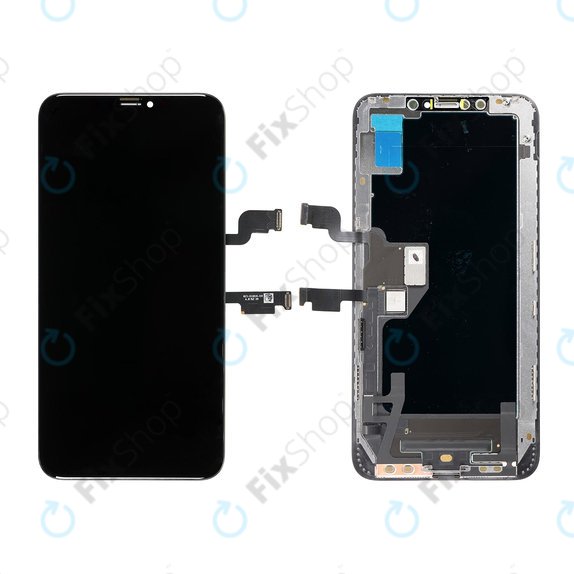 Display Hard OLED für iPhone XS Max, Touchscreen-Glas mit Rahmen, FixPremium