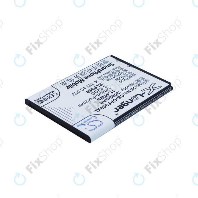 Akku Batterie für Oppo Find 7, 3000mAh, Li-Pol, 3.8 V, BLP569, HQ
