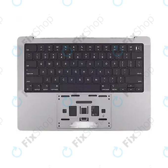 Oberer Tastaturrahmen für MacBook Pro 14", A2918 (2023), mit US-Tastatur und Akku, Space Gray, 661-35708, Genuine Apple