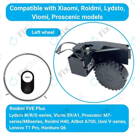 Roidmi EVE Plus - Rad mit Motor (Links) (Schwarz)
