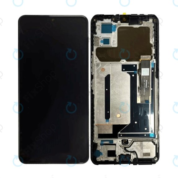 ZTE Axon 30 5G A2322, A2322G - LCD Display + Touchscreen Front Glas + Rahmen (Black) OLED