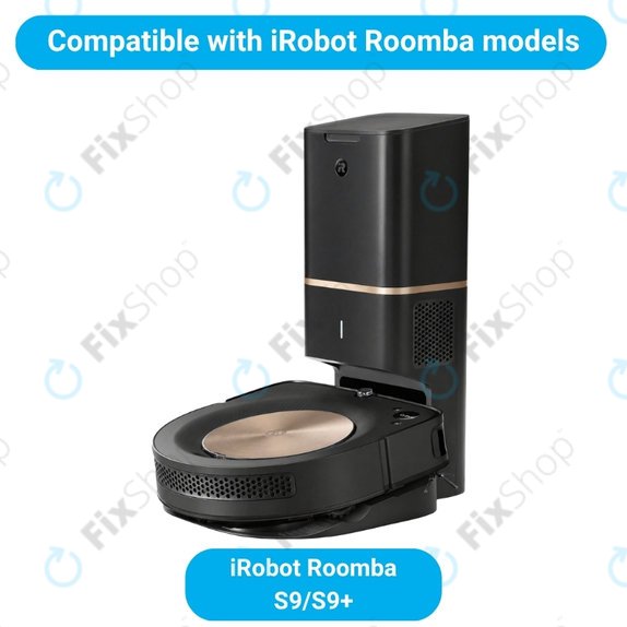 Ersatzteilset für iRobot Roomba S9, S9+ (1 Paar Hauptbürsten, 2x Filter, 2x Seitenbürste)