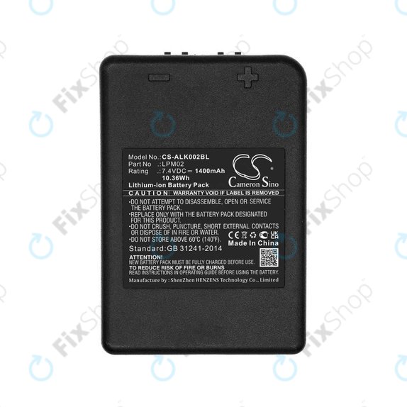 Akku batterie für Autec Funkfernsteuerung Air, Modular AJM, 1400mAh, Li-Ion, 7.4V, LPM02, HQ