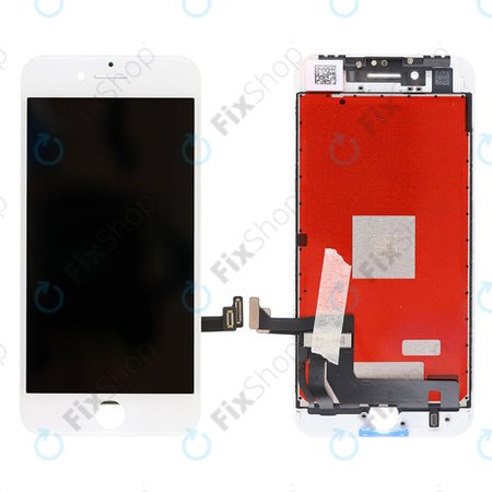 Apple iPhone 8 - LCD Display + Touchscreen front Glas + Rahmen (Weiß) - Genuine Service Pack 661-08934, 661-09081