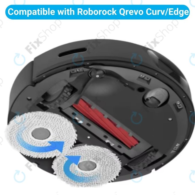 Wischtuch, 4 Stk. für Xiaomi Roborock Qrevo Curv, Qrevo Edge