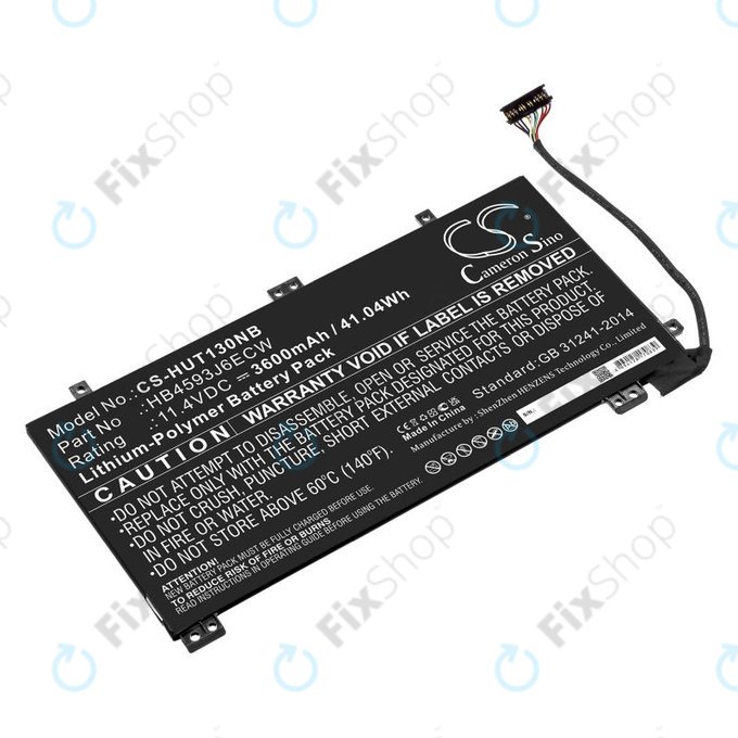 Akku batterie für Huawei MateBook 13, 13 i7, 3600mAh, Li-Pol, 11.4V, HB4593J6ECW, HQ