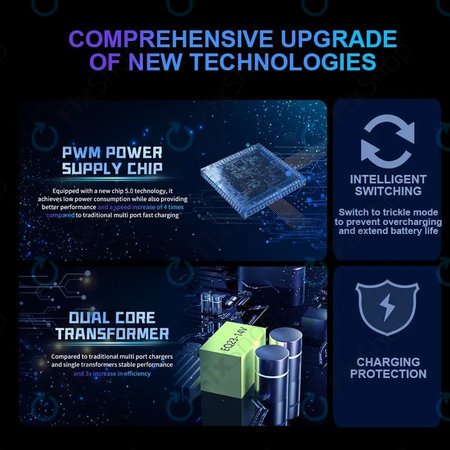 Mechanic V-Power 8 Pro - USB-Service-Ladestation mit USB-C, USB 3.0