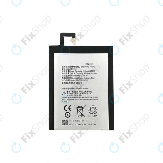 Lenovo VIBE S1 - Akku Batterie BL250 2500mAh
