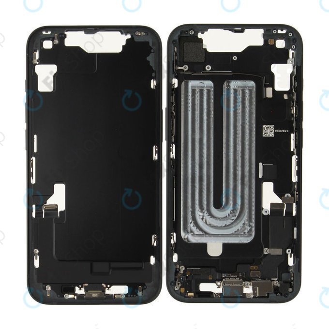 Mittelrahmen mit Batterie für iPhone 16e | Black | ZD076-00697 | Genuine Apple