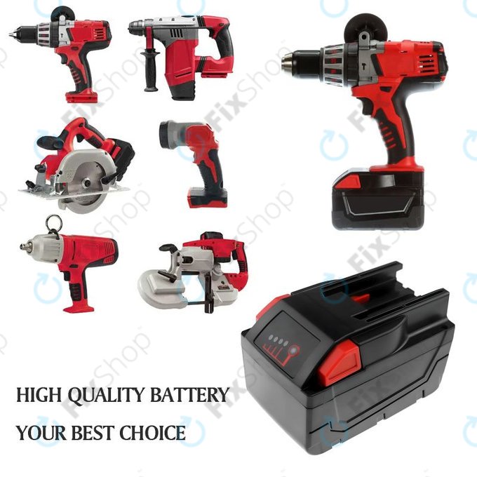 Akku batterie für Milwaukee HD28 SG, HD28 SX, 6000mAh, Li-Ion, 28V, 0700 956 730, HQ