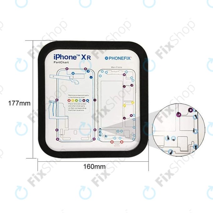 Magnetische Schraubmatte für iPhone 6 - 11 Pro Max