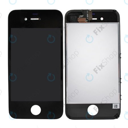 Apple iPhone 4S - LCD Display + Touchscreen Front Glas + Rahmen (Black) TFT
