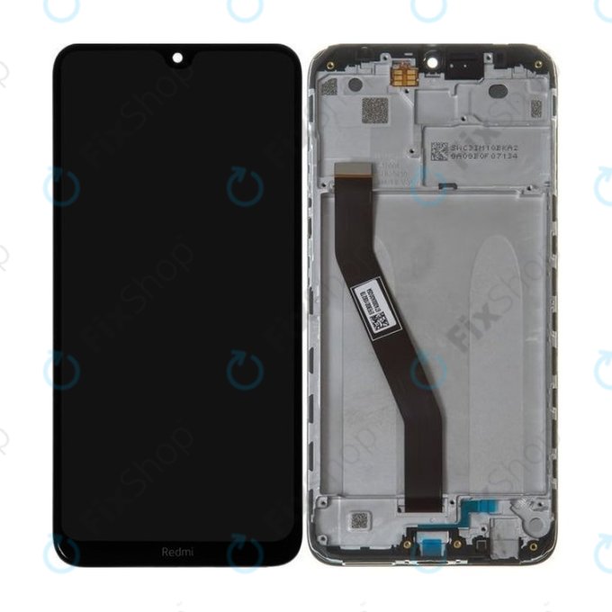 Xiaomi Redmi 8, Redmi 8A - LCD Display + Touchscreen Front Glas + Rahmen (Onyx Black) - 5600040C3I00 Genuine Service Pack