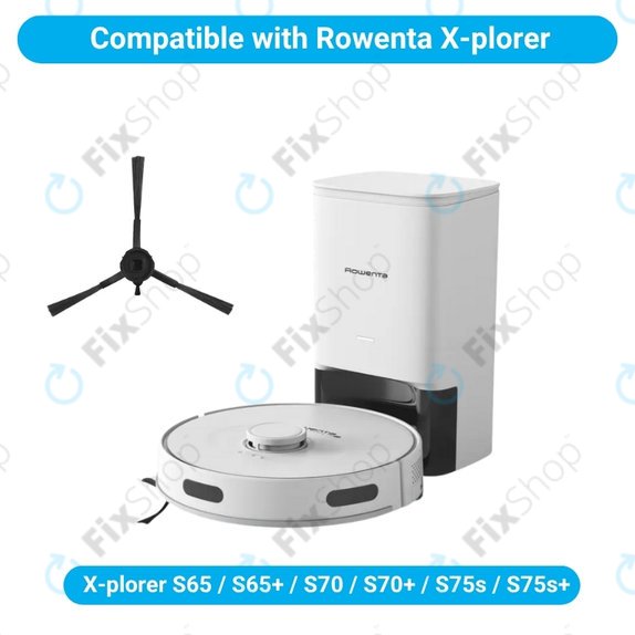 Seitenbürste, 2 Stk. für Rowenta X-plorer S65, S65+, S70, S70+, S75s, S75s+