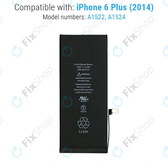 Apple iPhone 6 Plus - Akku Batterie 2915mAh